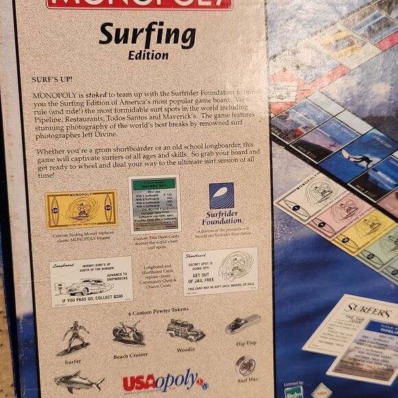 Monopoly Surfing Edition Board Game - Picture 10 of 10